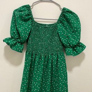 SHEIN green midi dress